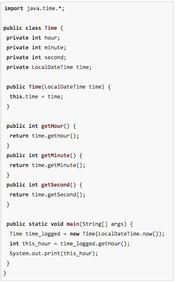 Java Time Library Example