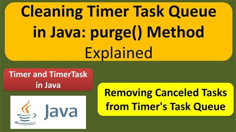 Java Timer Purge Vs Cancel
