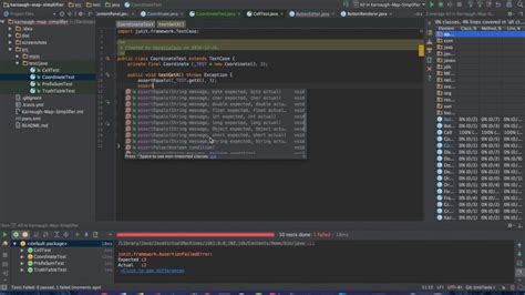 java unit test code coverage tools intellij