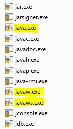Java Vs Javaw Vs Javaws