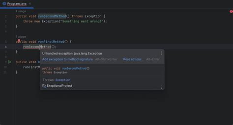 Java Wrapping Exceptions