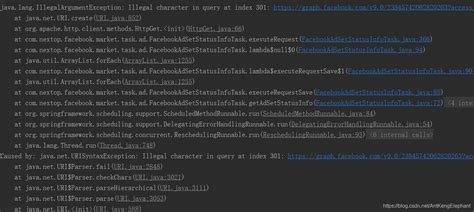 Java.lang.illegalargumentexception Illegal Character In Query At Index 58
