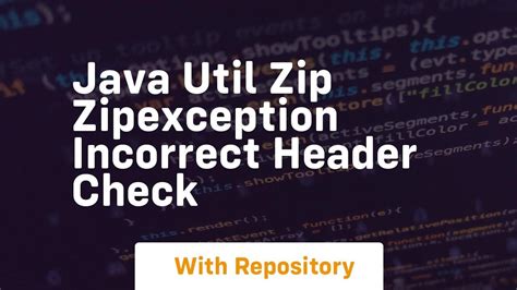 Java.util.zip.zipexception