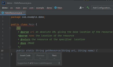 javadoc code example block