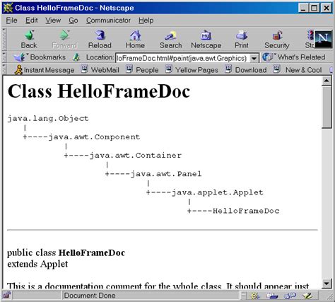 javadoc format example