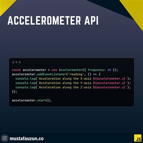 Javascript Accelerometer Event