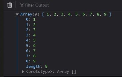 javascript array example for loop