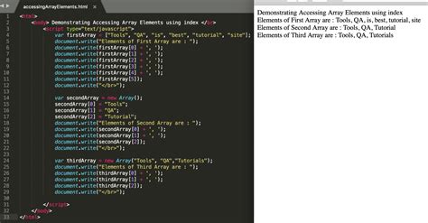 javascript array example program
