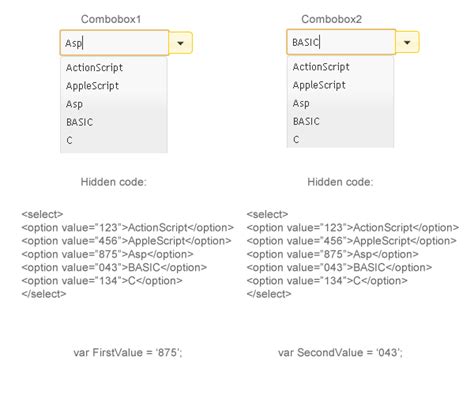 Javascript Autocomplete Combobox