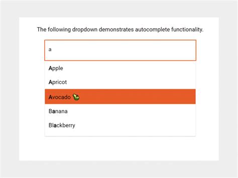Javascript Autocomplete Dropdown List