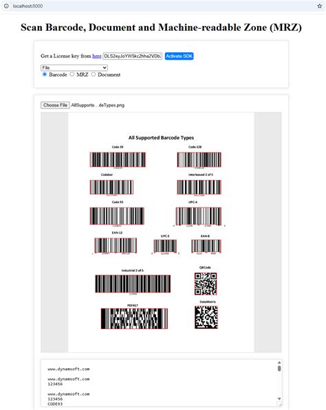 Javascript Barcode Reader From Image