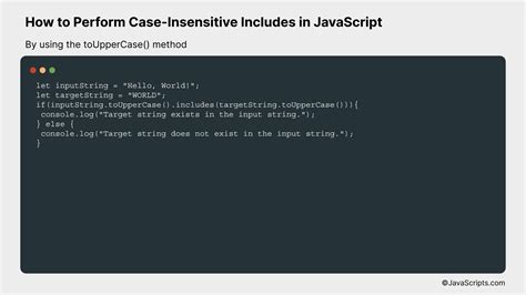 Javascript Case Insensitive Includes