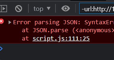 Javascript Catch Error To Json