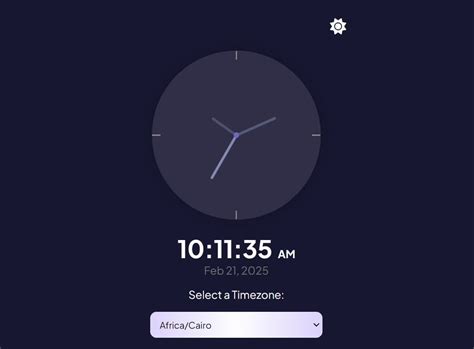 Javascript Clock With Timezone