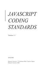 javascript coding standards pdf