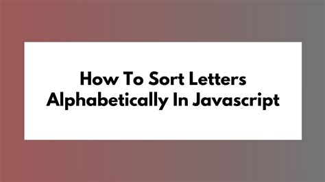 Javascript Combination Of Letters