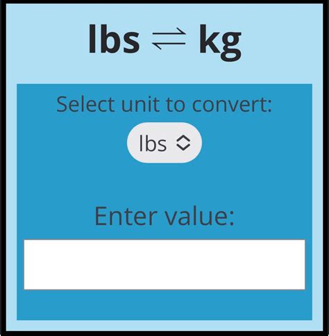Javascript Convert Lbs To Kg
