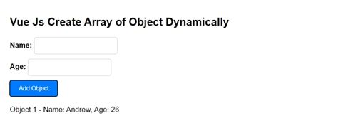 javascript create array of objects dynamically