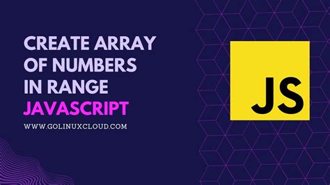 javascript create array range