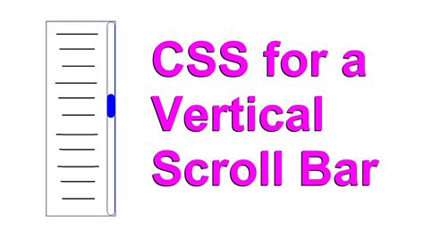 Javascript Create Vertical Scrollbar