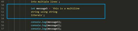 javascript declare string in multiple lines