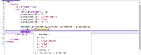 javascript define array of objects
