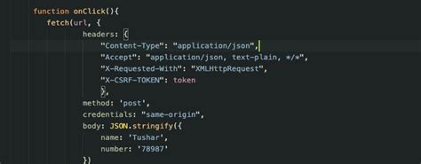 javascript fetch api post example