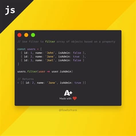 Javascript Filter Array Object By Property Value