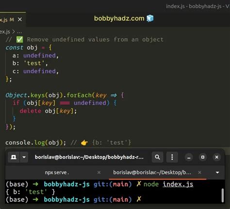 Javascript Filter Undefined Values From Object