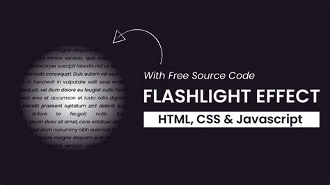 Javascript Flashlight Effect