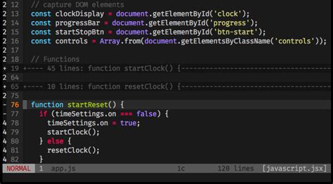 Javascript Folding Function