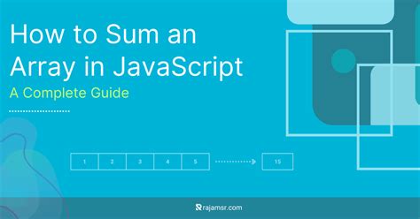 javascript for loop array sum