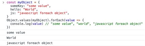 javascript foreach list of objects