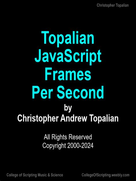 Javascript Frames Per Second