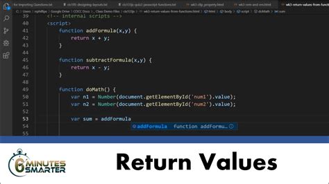 javascript function returning value