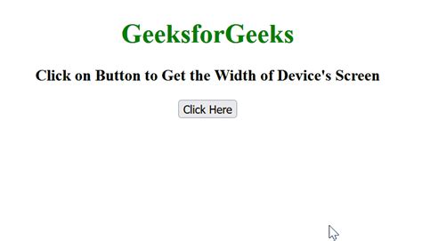 javascript get device width