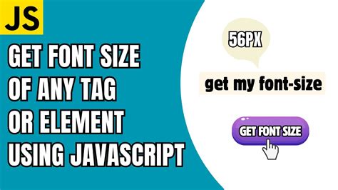 javascript get font size