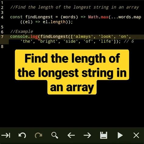 javascript get length of longest string in array