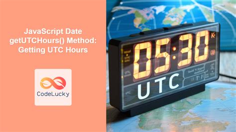 javascript get utc time now