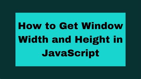 javascript get window width
