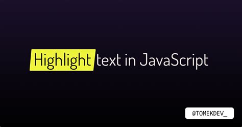 Javascript Highlight Text On Page