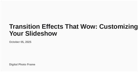 Javascript Image Slideshow Transition Effects