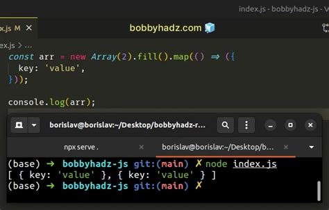 javascript initialize array of objects