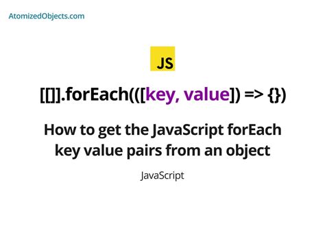 javascript loop through array of objects key value pairs