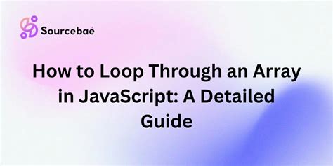 javascript loop through elements in array