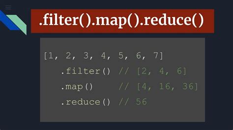 javascript map filter reduce example