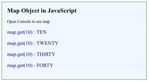 javascript map object example