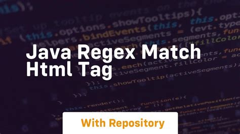 Javascript Match Html Tag