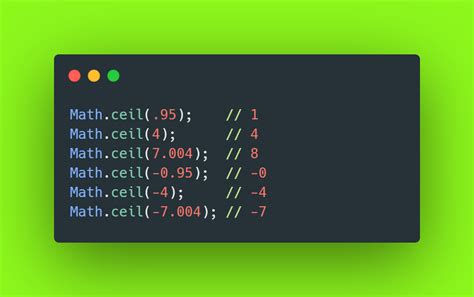 Javascript Math.ceil
