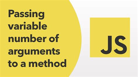 javascript method variable arguments